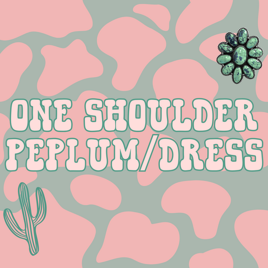 One Shoulder Peplum/Dress