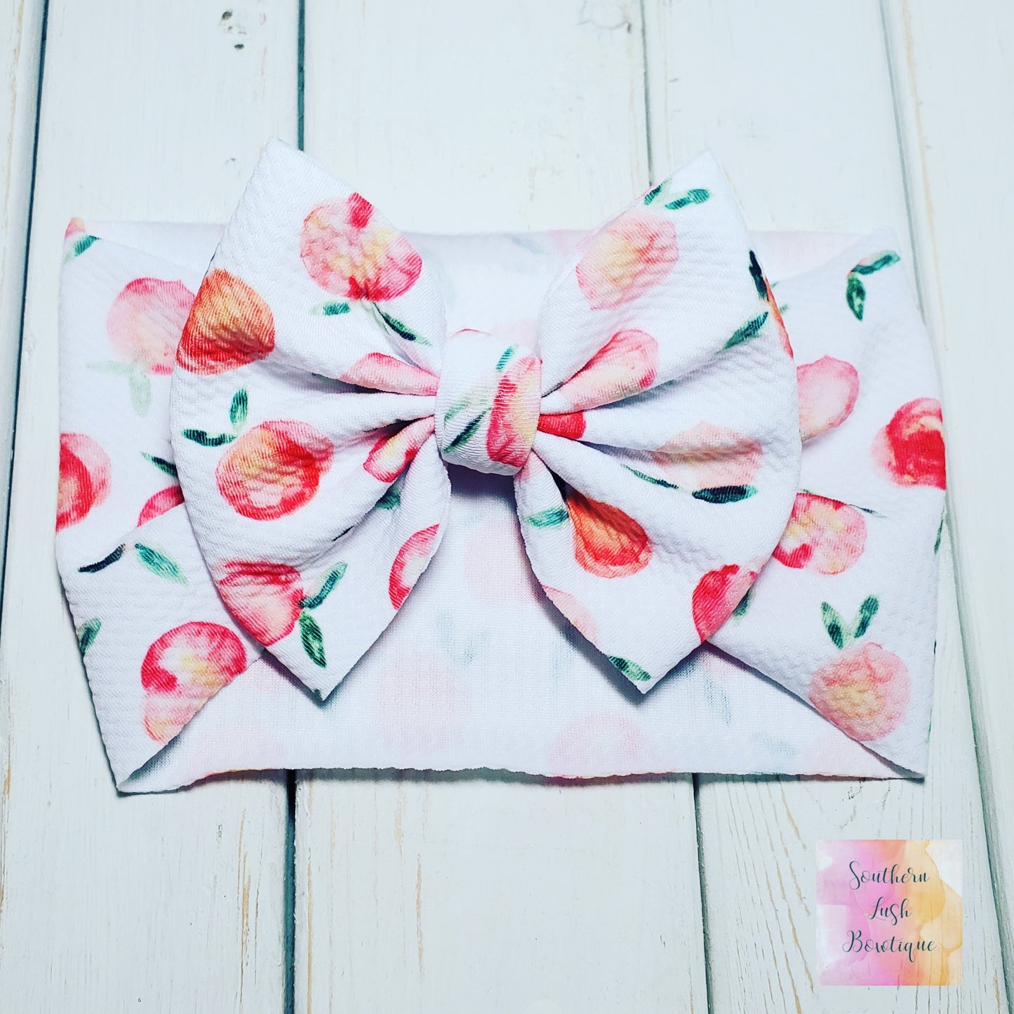 PEACHES ON WHITE