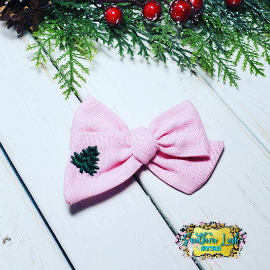 PINK WITH EMBROIDERED TREE