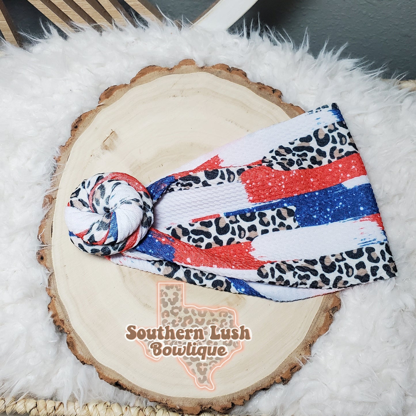 RED,WHITE AND BLUE ANIMAL BRUSHSTROKES