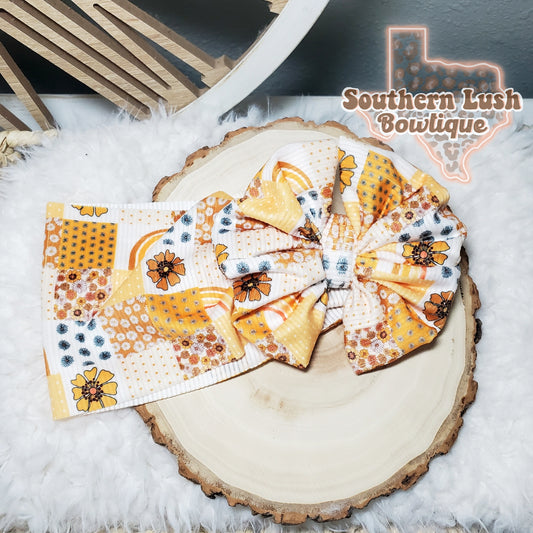 SUNSHINE FLORAL( RIBBED VELVET)