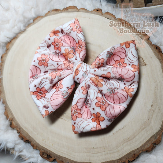 PASTEL PUMPKINS & FLORAL(VELVET)
