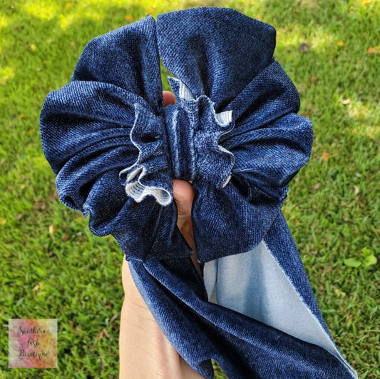 DARK DENIM VELVET