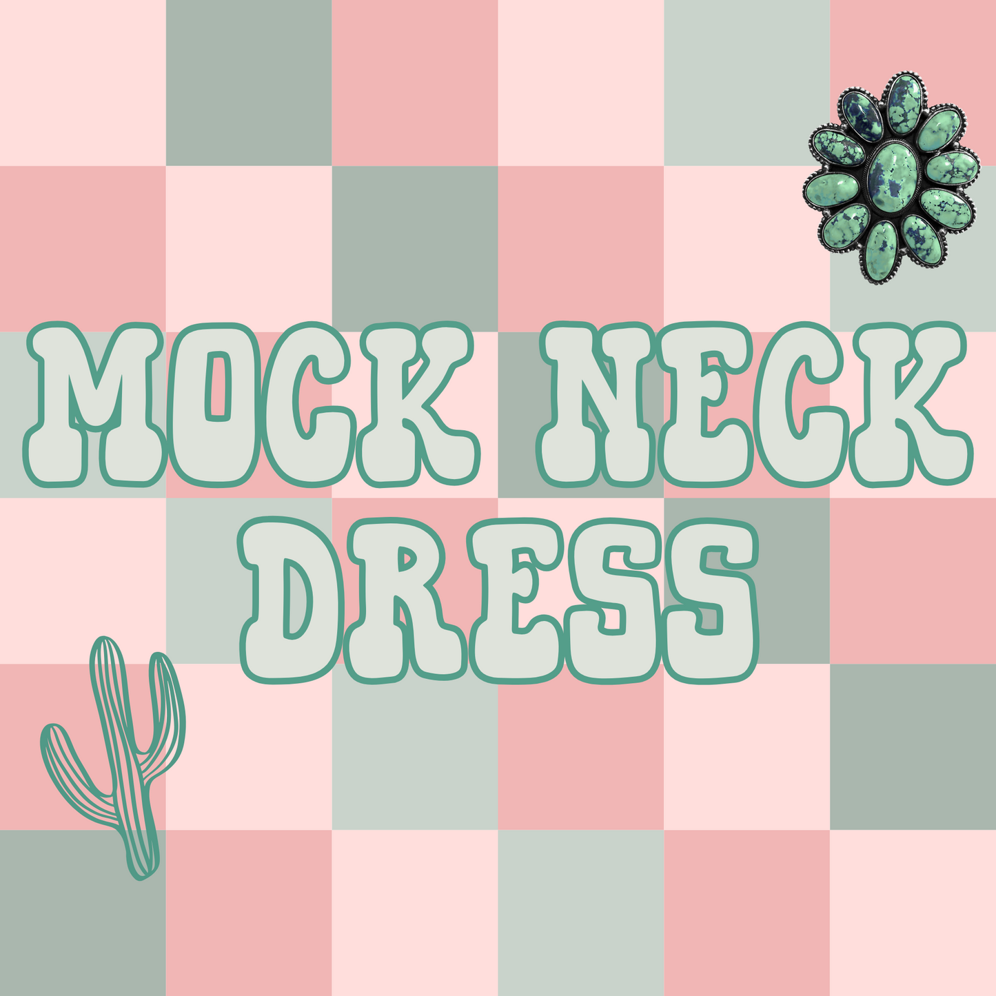 Mock Neck Dress