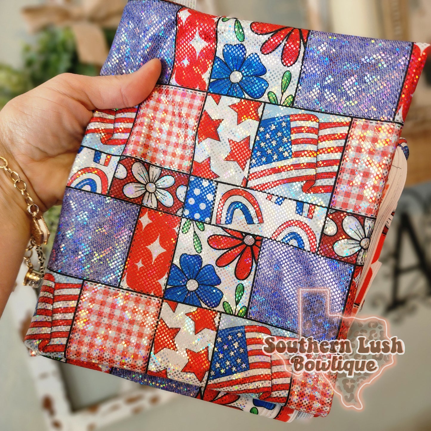 RED, WHITE & BLUE PATCHWORK