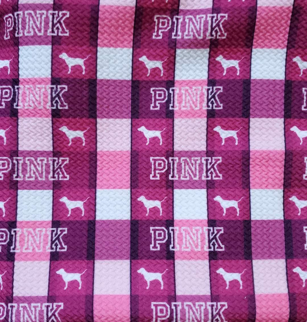 PURPLE AND PINK GINGHAM DOGS