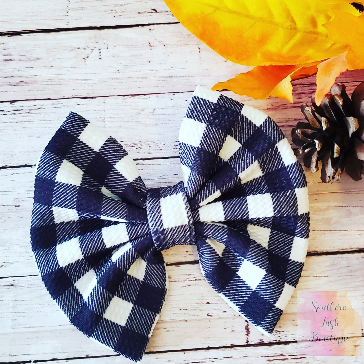 BLACK AND WHITE GINGHAM