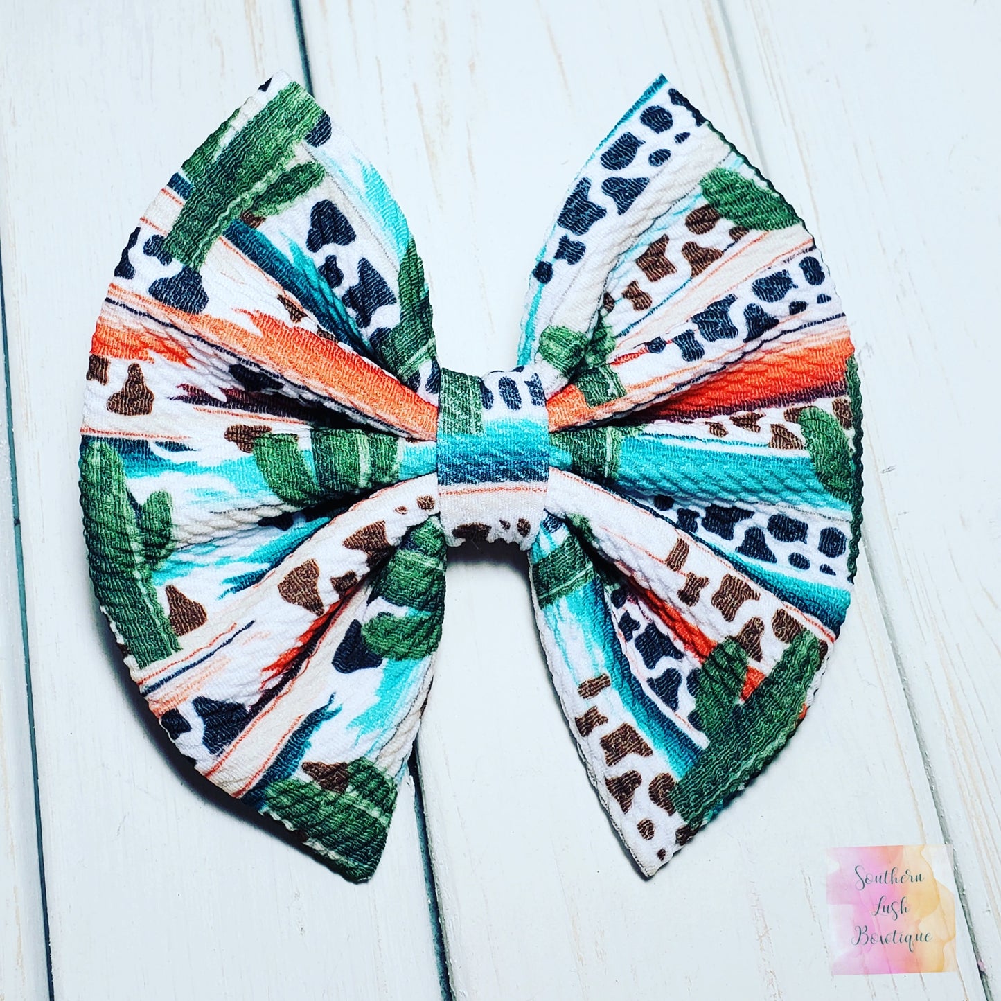 CACTUS ANIMAL PRINT SERAPE