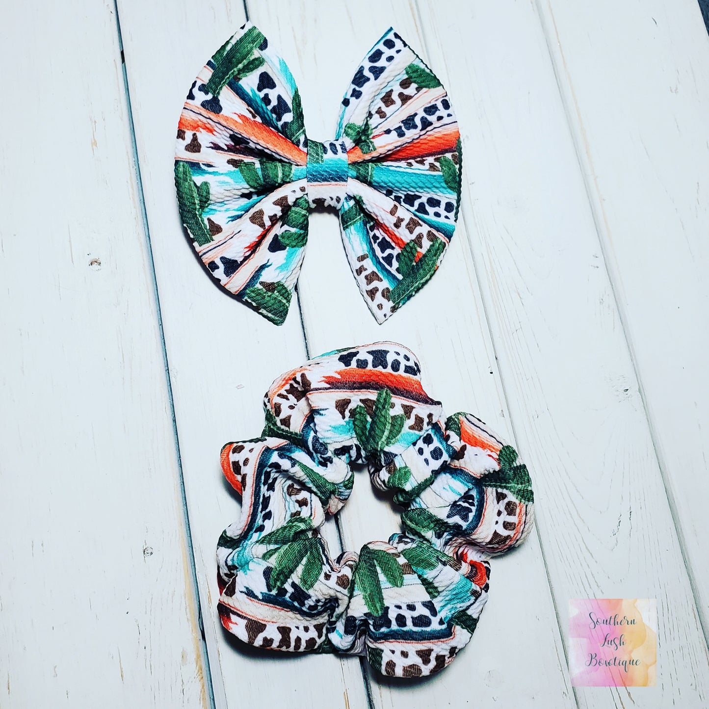 CACTUS ANIMAL PRINT SERAPE