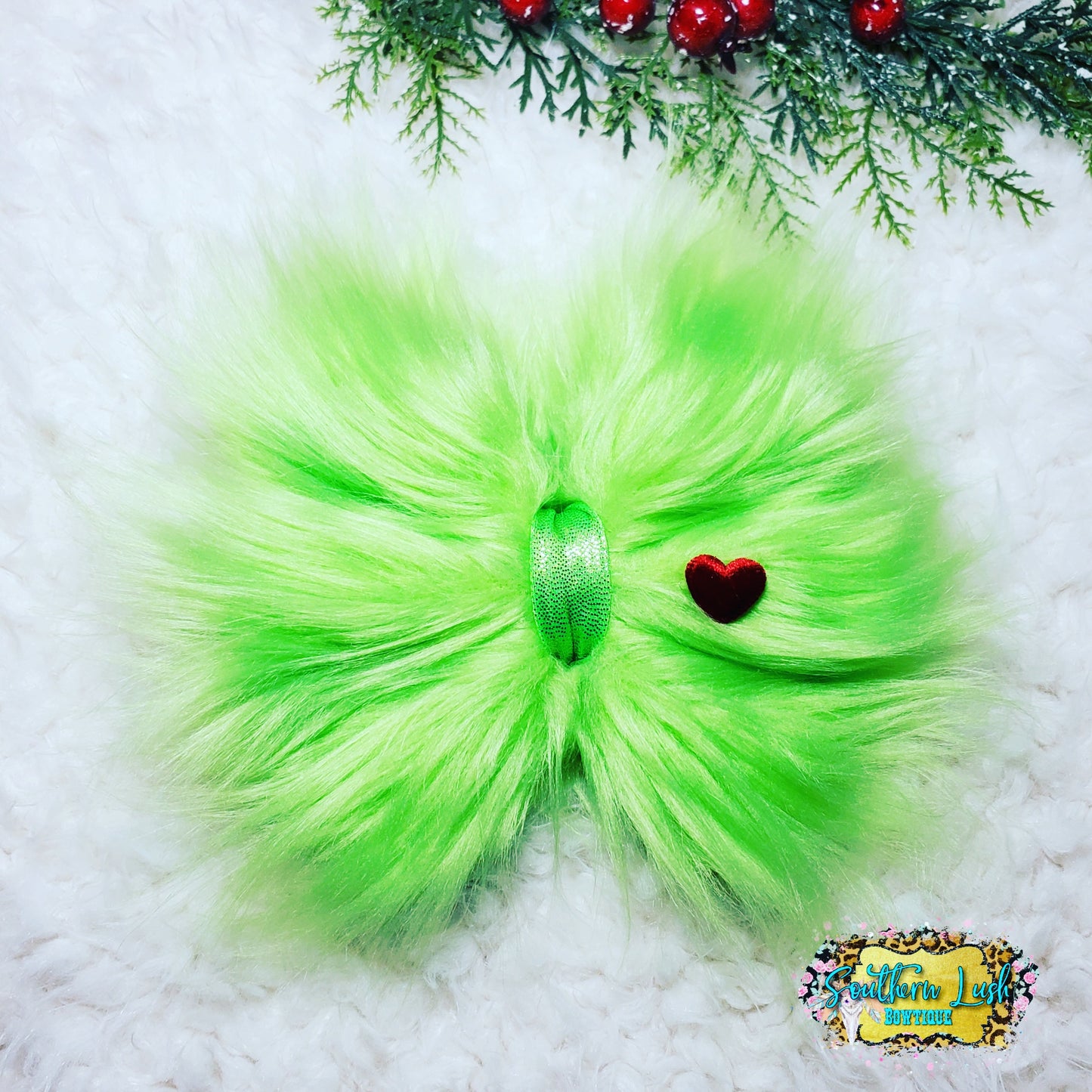 HEART GREEN FUR