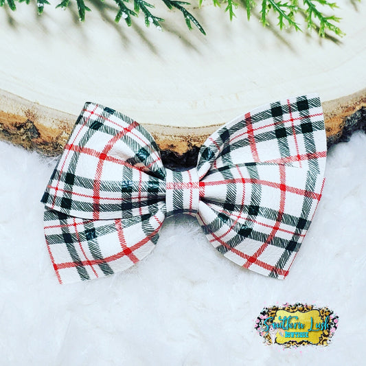 GREEN AND RED PLAID