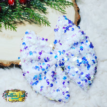 Load image into Gallery viewer, WHITE HOLO VELVET SEQUINS
